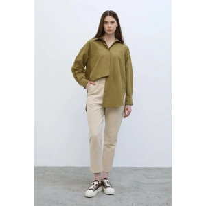 Uzun Kol Gömlek  Koyu Haki