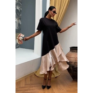 Volanlı üprem Elbise 2864