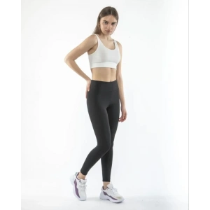 Yüksek Bel Geniş Kemer Dalgıç Tayt  iyah