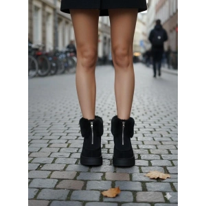 Zinya Siyah Süet Bot