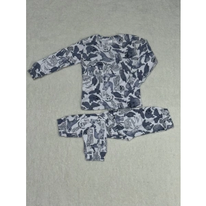 3-6 yaş alt üst pijama takımı kız çocuğu lacivert