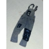 8-9 yaş kız çocuk jeans tulum baskılı buz mavi