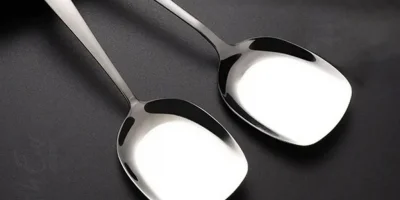 12li Lüks Paslanmaz Çelik Servis Kaşığı Seti (21 cm) | Nishev