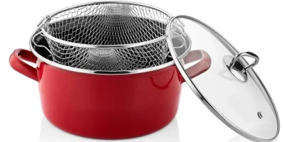 Betty Kırmızı Kızartma Tenceresi 22 cm – 4.5 Litre | Nishev
