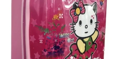 Çocuk Kabin Valizi | hello kıtty Pembe Lüks Seyahat Valizi - Nishev