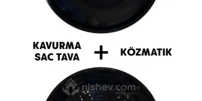 Hanımeli Premium Emaye Kavurma Tava ve Közmatik 28cm | Nishev
