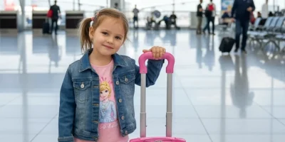 Karlar Ülkesi Temalı Simli Kız Çocuk Valizi | Nishev.com