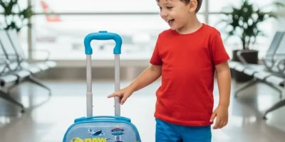 Paw Patrol Çocuk Valizi - Mavi Kabin Boy Tekerlekli Bavul | Nishev