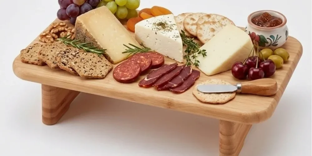 Mutfakta Estetik ve Konfor: Ayaklı Bambu Sunum Tahtası Rehberi | Nishev