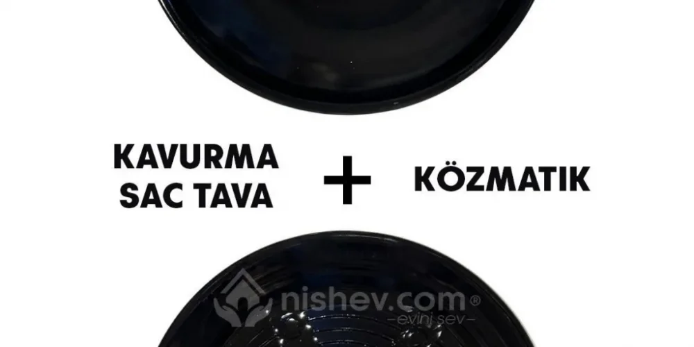 Hanımeli Premium Emaye Kavurma Tava ve Közmatik 28cm | Nishev