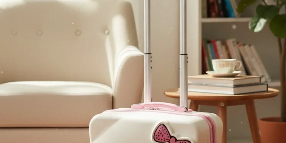 Hello Kitty Çocuk Valizi | Dayanıklı ve Şık ABS Kabin Boy Valiz - Nishev