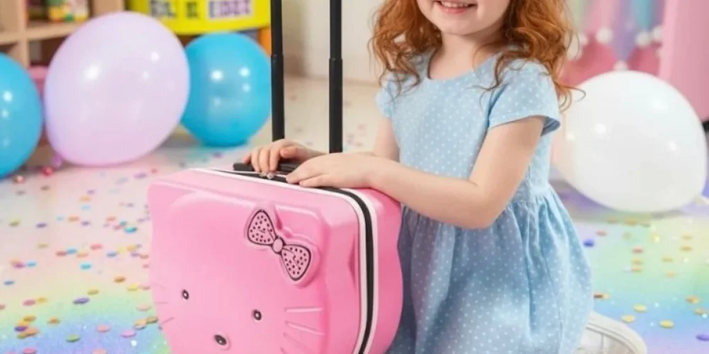 Lüks ABS Hello Kitty Çocuk Valizi - Minik Gezginler İçin Şık Çözümler