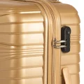 Abs 3lü Valiz Bavul Seti Gold - Darbelere Karşı Yüksek Koruma