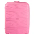 901 3lü Valiz Bavul Seti Pembe - Darbelere Karşı Yüksek Koruma
