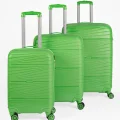 901 3lü Valiz Bavul Seti Yeşil - Darbelere Karşı Yüksek Koruma