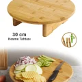 Prestij Bambu Ayaklı Kesme & Sunum Tahtası 30 cm