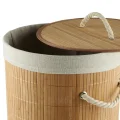 Bambu Luxury Round Laundry Basket – Çok Amaçlı Organik Düzenleme Sepeti