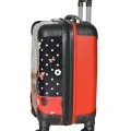 Nishev Premium Çocuk Valizi – Kırmızı Siyah – 2 Tekerlekli Şıklık
