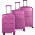 Nishev Mor Şık 3’lü Valiz Seti – 360° Dayanıklılık ve Şifreli Güvenlik