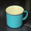 İtalyan Premium Emaye Kupa –turkuaz