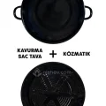 Hanımeli Premium Emaye Kavurma Tava ve Közmatik 28cm
