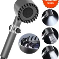 Lux 3 Fonksiyonlu Banyo Duş Başlığı Filtreli Kireç Önleyici Turbo Yüksek Basınçlı M