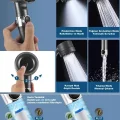 Lux 3 Fonksiyonlu Banyo Duş Başlığı Filtreli Kireç Önleyici Turbo Yüksek Basınçlı M