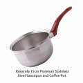 Koçerola 15 cm Premium Paslanmaz Çelik Sosluk ve Cezve