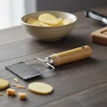 Bambu Saplı Metal Patates Doğrayıcı Dilim Dilim