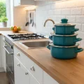 Protocol London 12/14/16 cm Mini Emaye Tencere Seti – Şık Çevre Dostu Çoklu Ocak Uyumu