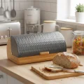 Zigzag Şıklık: Premium Bambu Ekmek Kutusu