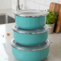 İtalyadan Şıklık: Zarif Emaye Saklama Seti 14/16/18 cm