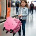 Lüks ABS Hello Kitty Çocuk Seyahat Valizi – 4 Tekerli