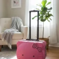 Lüks ABS Hello Kitty Çocuk Seyahat Valizi – 4 Tekerli