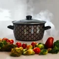 Lüks Siyah Desenli 22 cm Kızartma Tenceresi – 4,5 Lt