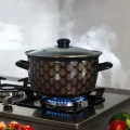 Lüks Siyah Desenli 22 cm Kızartma Tenceresi – 4,5 Lt