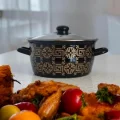 Prestij Siyah Desenli 22 cm Kızartma Tenceresi – 4.5 L