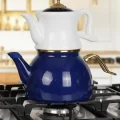 Dufy Prestige Lacivert Çaydanlık Seti