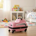 Lüks ABS 360° Çocuk Valizi – Pembe