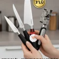 Nishev Mastercut 3lü Şef Bıçağı Seti Sürmene Bıçak Bileyici / Kurban Bayramına Özel Set
