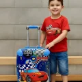 Speedy Cars Premium Mavi Erkek Çocuk Valizi