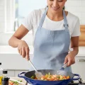 Sürel Wok Tava 35 Cm Koyu mavi Demir Döküm