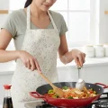 Sürel Wok Tava 35 Cm Kırmızı Demir Döküm