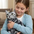 American Shorthair 3D Dijital Baskılı Lüks Kedi Yastığı