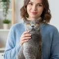 3D Dijital baskılı kedi yastık BRİTİSH SHORTHAİR kedi