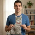 3d Dijital Baskılı Dekoratif Kedi Yastık