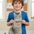 3d Dijital Baskılı Dekoratif Kedi Yastık
