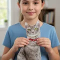 3d Dijital Baskılı Dekoratif Kedi Yastık