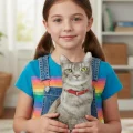 3d Dijital Baskılı Dekoratif Kedi Yastık