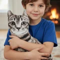 3d Dijital Baskılı Dekoratif Kedi Yastık Tekir